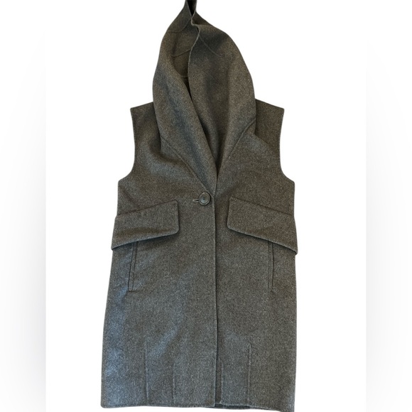 Derek Lam 10 Crosby Double Face Sleeveless Coat Sz 6 - Picture 3 of 12